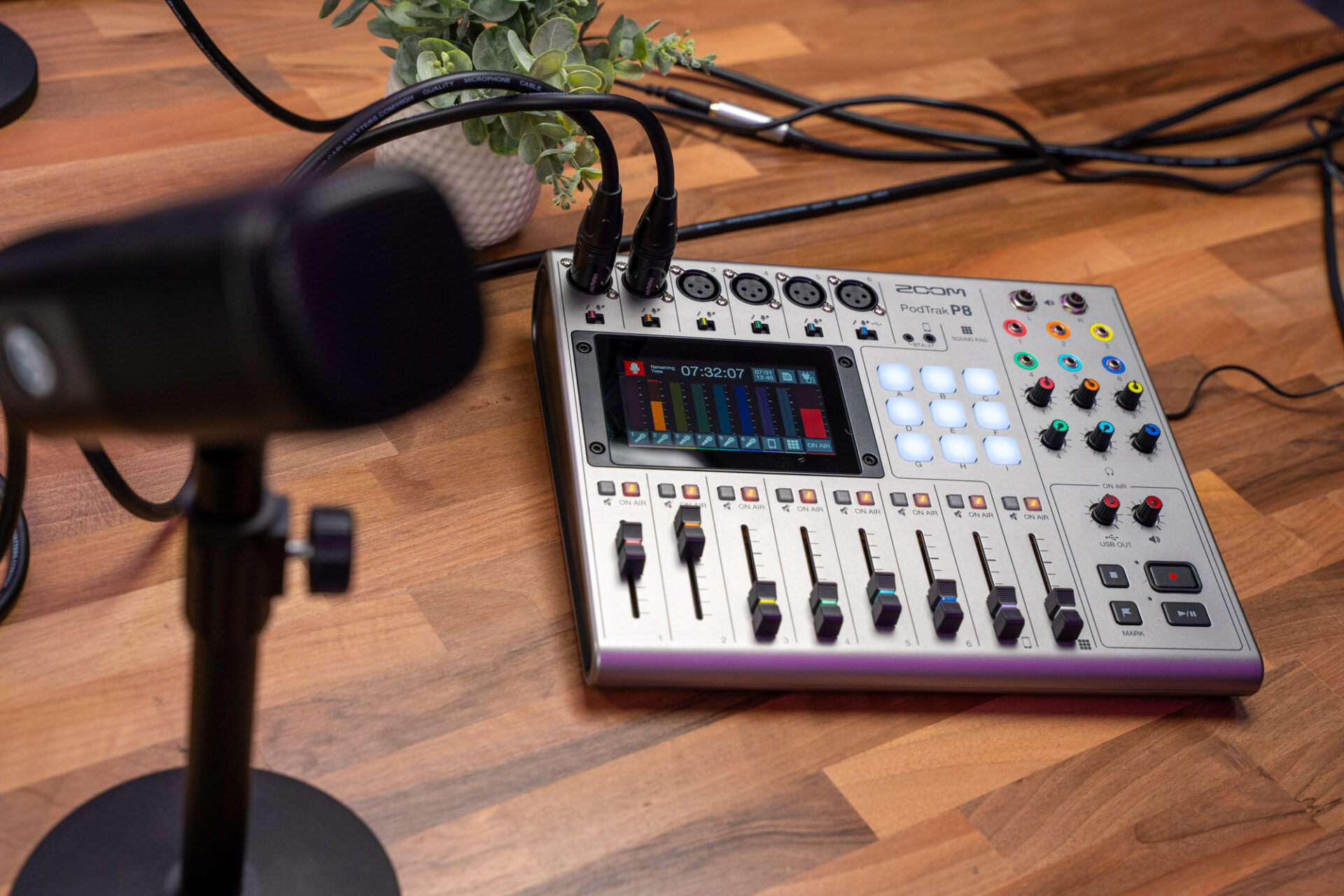 podcast studio mixer